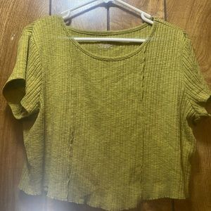 Arizona Women's Round Neck Short Sleeve Crop Tops Juniors